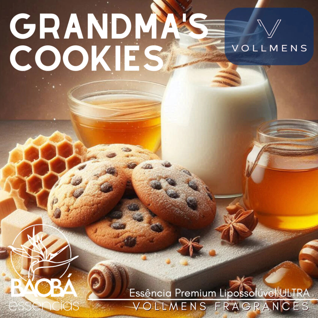 Essência PREMIUM GRANDMA´S COOKIES - (Vollmens) - ÓLEO FRAGRÂNCIA