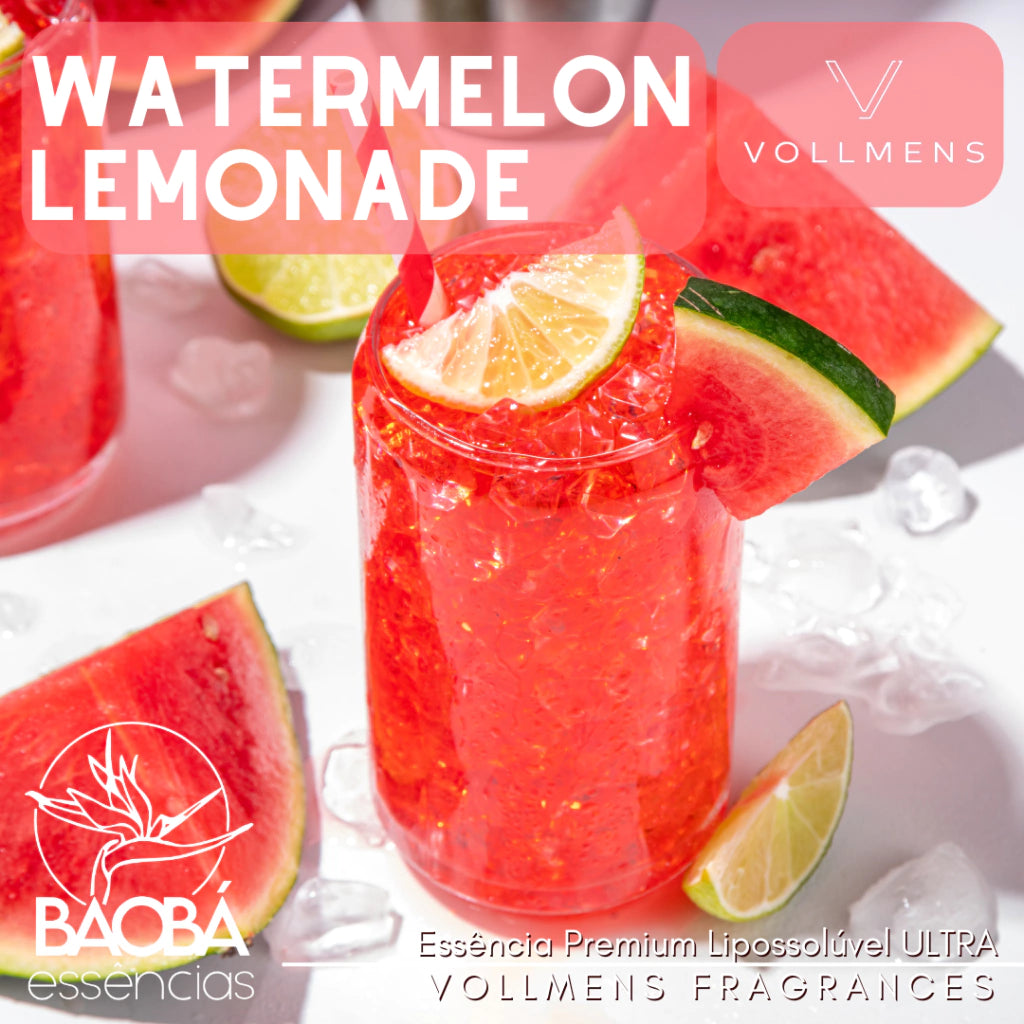 Essência PREMIUM WATERMELON LEMONADE - (Vollmens) - ÓLEO FRAGRÂNCIA