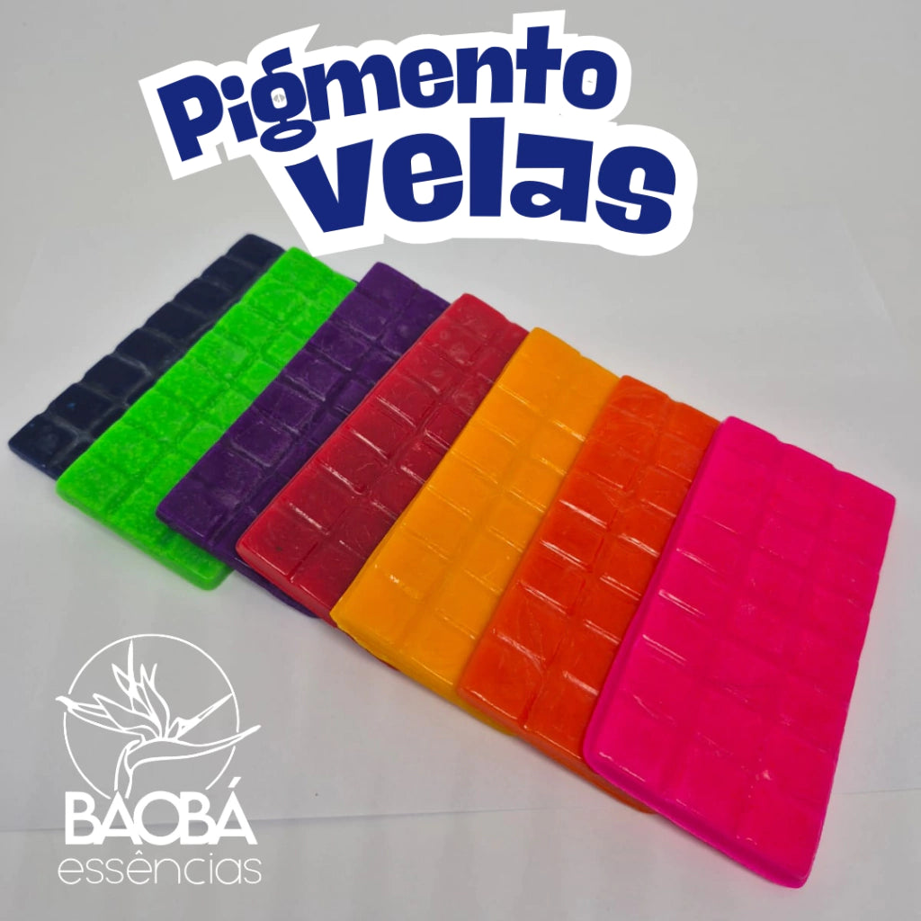 Pigmento para Velas em Barra - (Ceras e Blends Vegetais)